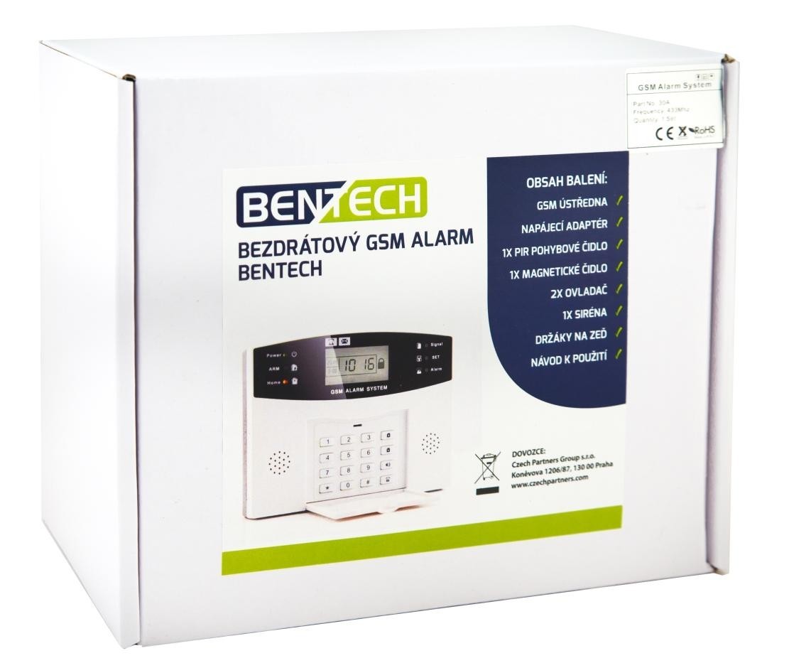 Bezprzewodowy alarm GSM BENTECH G06