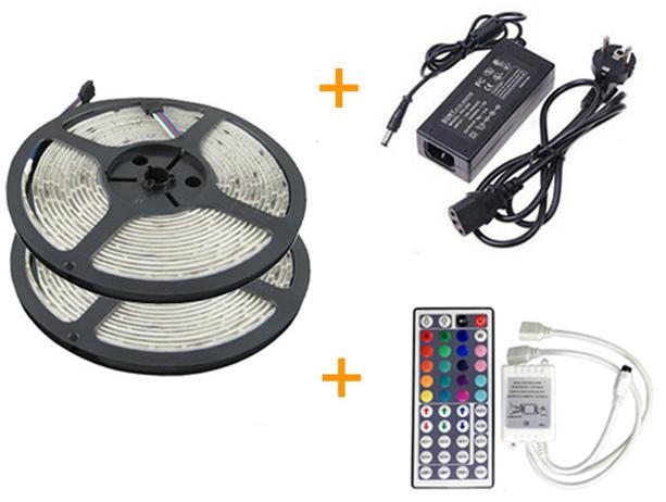 Taśma LED 10 m RGB 5050 Bentech z pilotem