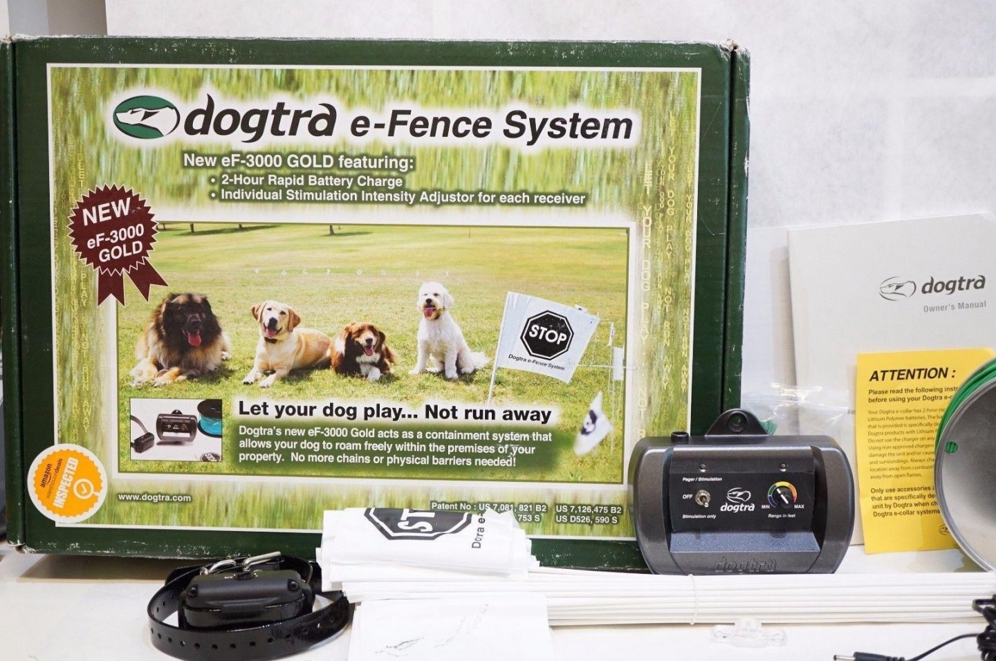 Niewidzialne ogrodzenie elektroniczne Dogtra eF-3000 Gold