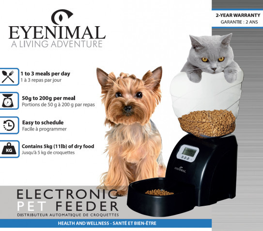 Pojemnik na karmę Eyenimal Pet Feeder dla psów i kotów