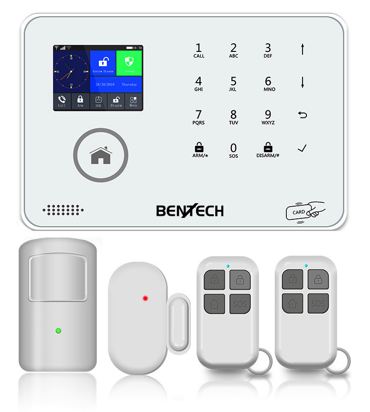 Bezprzewodowy alarm GSM i WIFI BENTECH WF40C