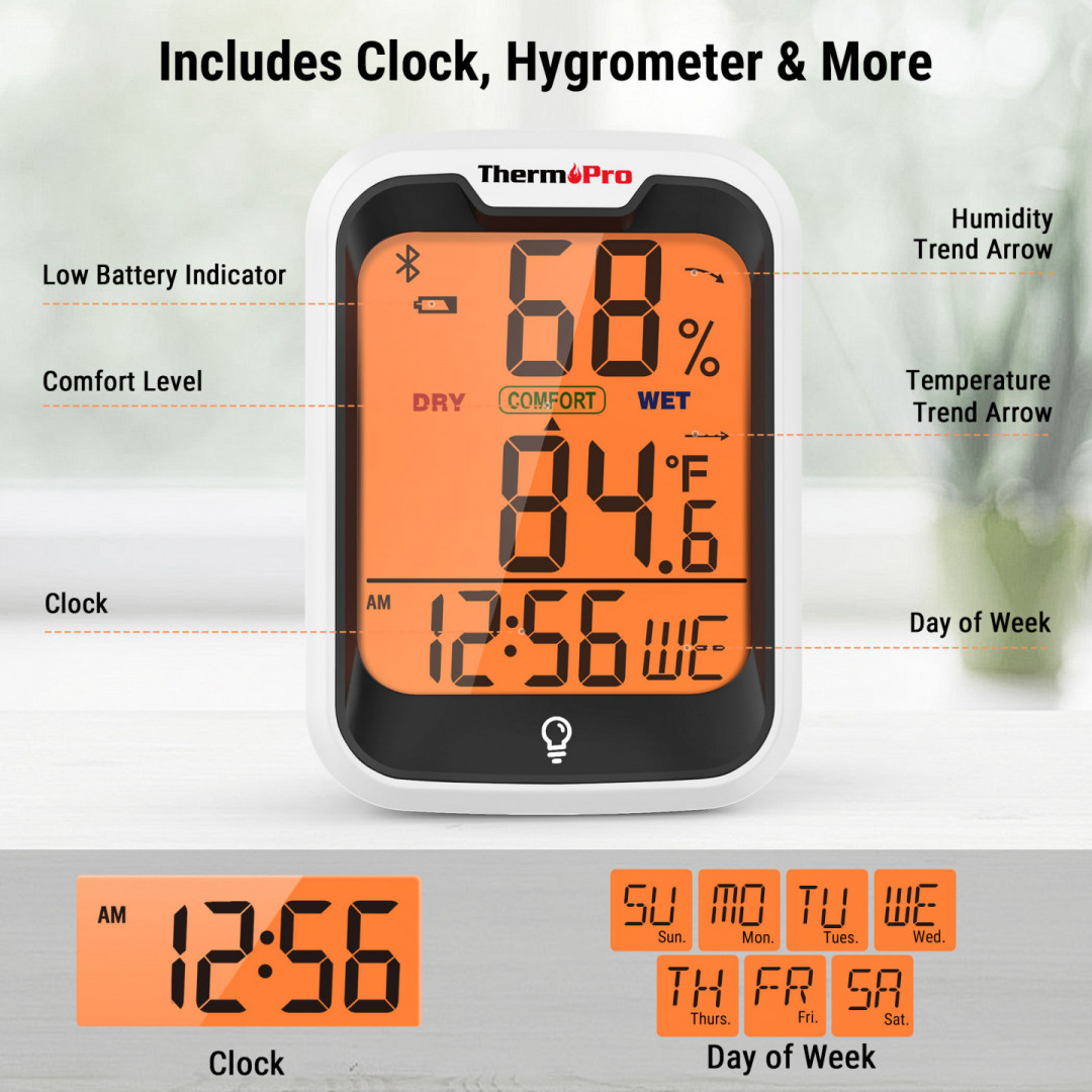 Monitor temperatury i wilgotności ThermoPro TP358