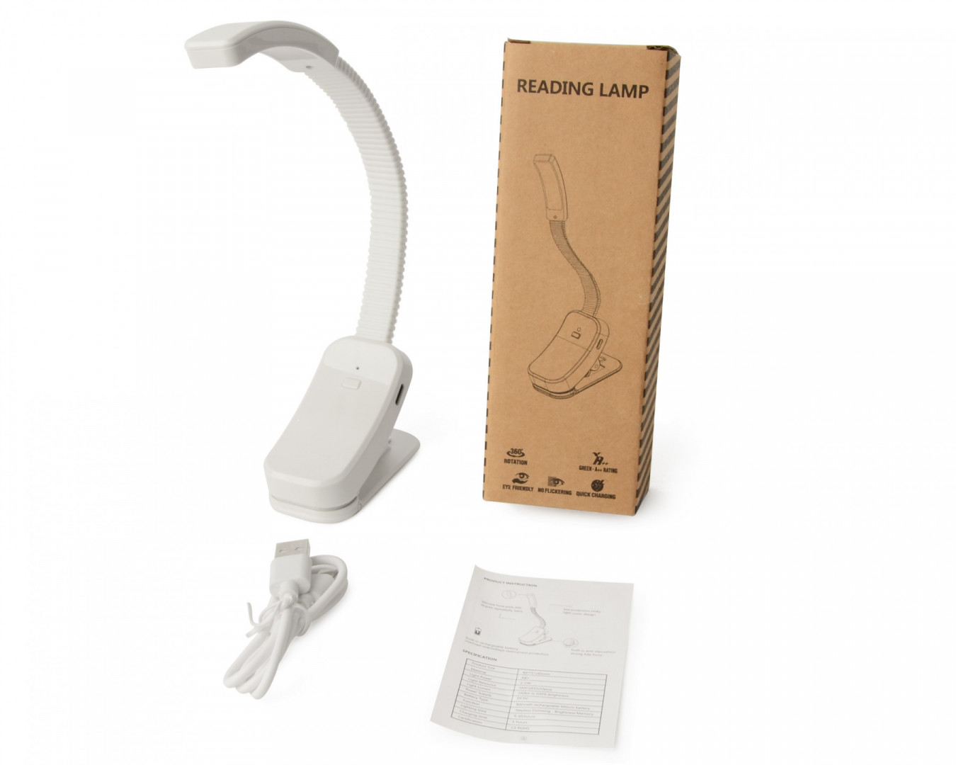 Lampka LED do czytania bez niebieskiego spektrum Bentech D128AW