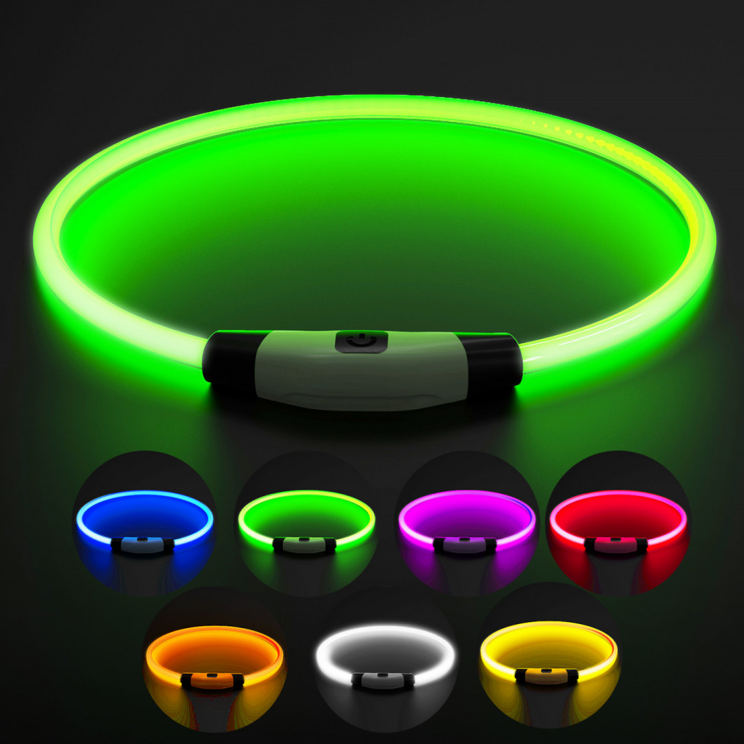 Świecąca obroża LED Bentech DC213 RGB